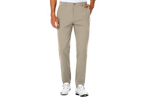 SPECIALMAGIC Golf Pants Men Stretch Slim fit Hiking Pants Lightweight Dress Casual Tapered Zipper Pockets