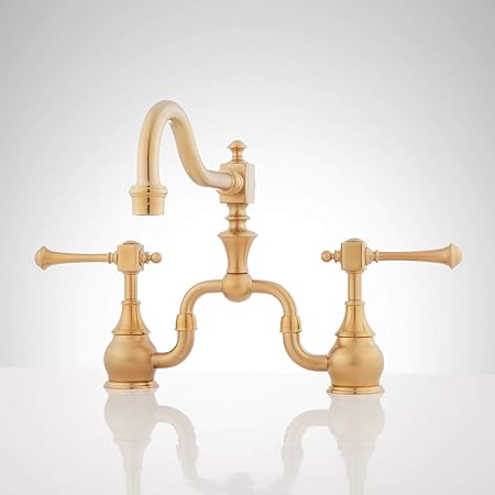 Signature Hardware 434999 Vintage 1 8 Gpm Bridge Kitchen Faucet