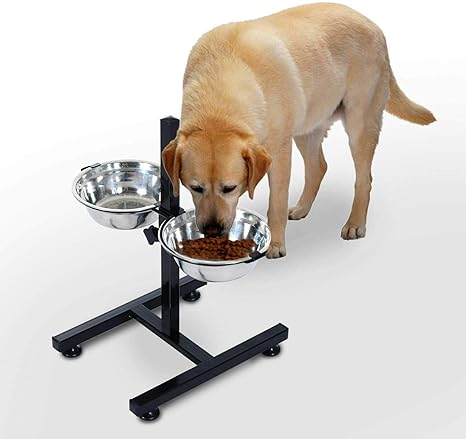 Highliving Heavy Duty Height Adjustable Raised Stainless Steel