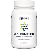 RENUE by SCIENCE NAD+ Complete | 120 Liposomal NAD Supplement Capsules with NMN, NR & Trigonelline - 210mg NMN & 160mg NAD per Serving | Bioavailable Formula for Increased Absorption | Made in the USA