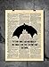 Batman Art - Who I Am Underneath Quote - Vintage Dictionary Print 8x10 inch Home Vintage Art Abstract Prints Wall Art for Home Decor Wall Decorations Ready-to-Frame