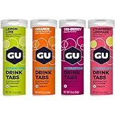 GU Energy Hydration Electrolyte Drink Tablets, Enhanced Endurance Sports Drink for Running, Cycling, Triathlon, 4-Count (48 Servings), Assorted Flavors