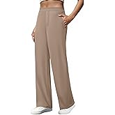 JEKAOYI Womens Straight Leg Dress Pants High Waisted Side Zipper Pocket Business Casual Work Pants