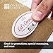 2.5 x 1.5 Oval Labels - Permanent, White Matte - Address, Organization, Packaging Labels - Pack of 1,800 Labels, 100 Sheets - Inkjet/Laser Printers - Online Labels