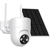 ELYSOO Solar Camera Outdoor Wireless, 2K Color Night Vision, Security Cameras Wireless Outdoor with 360°View, Battery Powered, 2.4GHz WiFi, Instant Alerts, IP65
