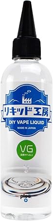 Amazon 国産 電子タバコ リキッド 純度99 7 高濃度食品用 グリセリン Vg 1ml 爆煙 煙量 調整 ベースリキッド 好みの割合 フレーバー比率 調合可能 便利な目盛付きボトル Vape プルームテック Myblu リキッド工房 プルプラ ｐｌｏｏ 電子たばこ用リキッド