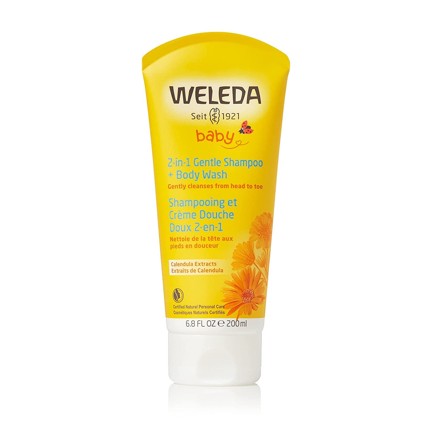 WELEDA (UK) Calendula Baby Shampoo & Body Wash 200ml (PACK OF 1)