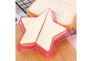 1Pc Random Color Lunch DIY Sandwiches Cutter Mould Food Cutting Die Bread Biscuits Mold Children Baking Tools (Pentagram)