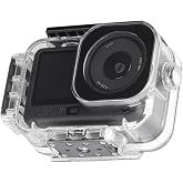 HSU Waterproof Diving Housing Case for DJI Osmo Action 6 Camera | Magnetic Latch Mount 60M/196FT Underwater Housing Shell Cage, DJI Osmo Action 6 Invisible Diving Action Shell Accessory Kit