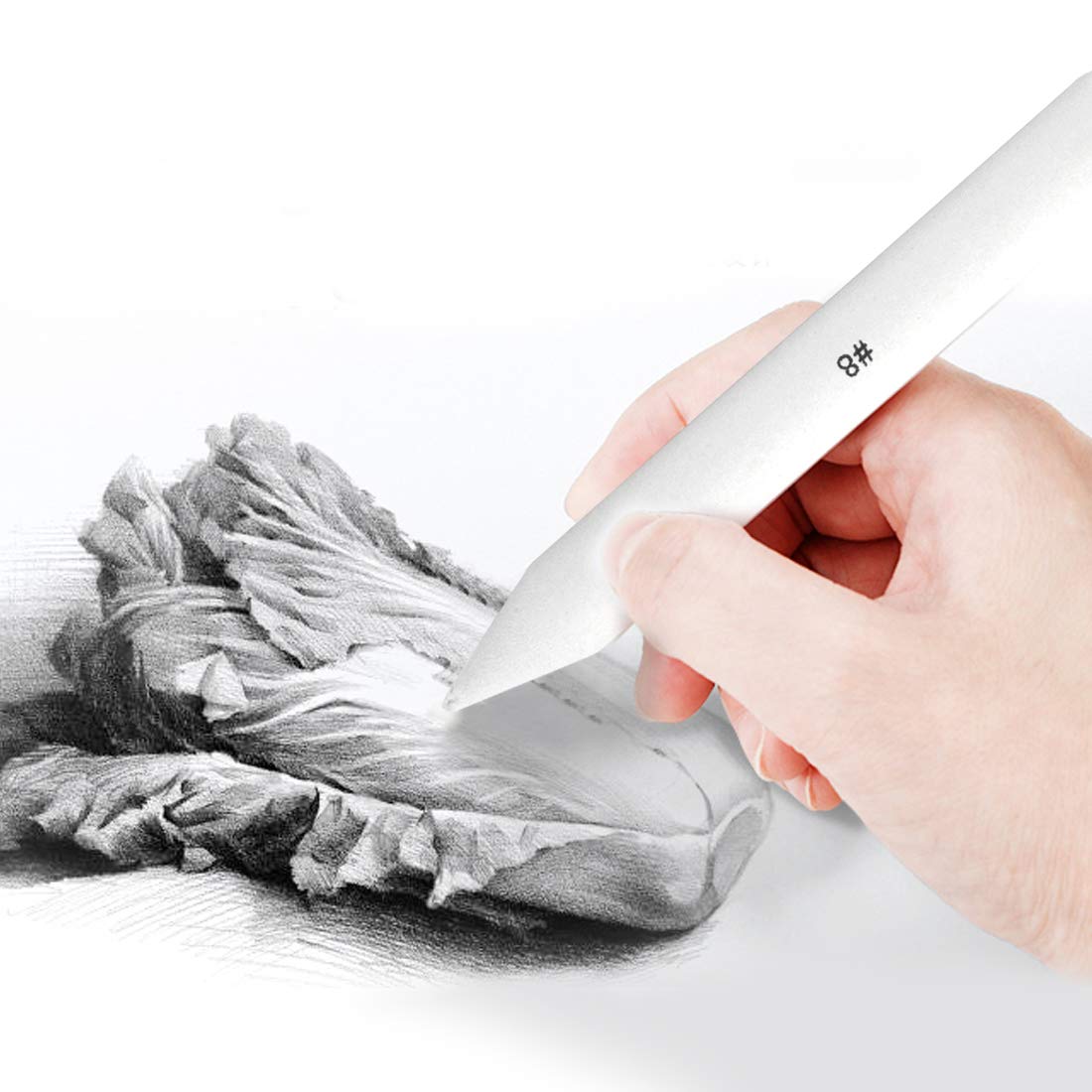 Yolyoo 20 Pcs Blending Stumps and Tortillions Set with 2 Sandpaper Pencil Sharpener, 1 Pencil Extension Tool and 1 Eraser for Student Sketch Drawing Accessories