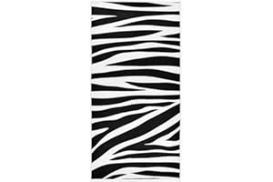 Vdsrup Zebra Print Hand Towels Black White Striped Animal Face Towel Soft Thin Guest Towel Portable Kitchen Tea Towels Dish Washcloths Bath Decorations Housewarming Gifts 16 X 30 in