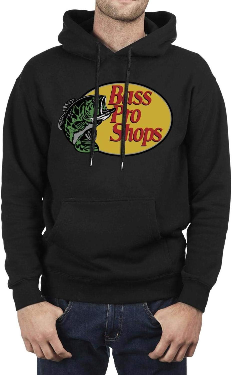 Man Hooded Sweater Fishing-Fish-Bass-Pro-Shops-Logo-Fashion Soft Long Sleeve Casual Hoodie