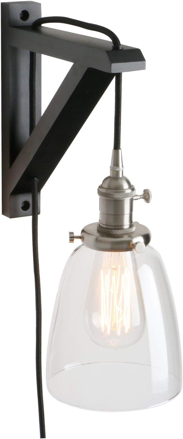 Enchufe con estilo industrial en accesorios de pared Aplique de lámpara