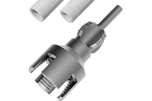 REKCKRUL Integrated Internal & External Pipe Threading Tool (1" Dies) | New Dual-Function PVC Pipe Threader Kit | Electric Drill Compatible for Leak-Free Plumbing, DIY & Electrical Conduits