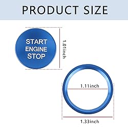 Car Push Start Button Cover Compatible with