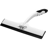 Fuller Brush Easy Grip Handheld Squeegee - for Shower Walls, Doors, Tub Surfaces, Windows, Mirrors &amp; Vehicle Windshields - ThermoPlastic Rubber Blade - Comfort Grip Handle with Built-in Finger Groove