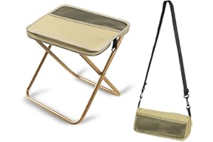 KCTOAMZ Outdoor Camping Shoulder Bag Folding Chair,Portable Pocket Folding Stool, Ultralight Foldable Beach Fishing Chairs Ha
