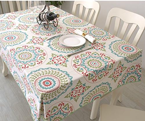 tablecloth /fabrics / modern simple table cloth/100％cotton table cloth/ table cloth/pastoral European style tablecloth/Living room coffee square table tablecloths-Q 140x140cm(55x55inch)