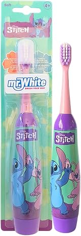 MR.WHITE BRUSH YOUR WAY Disney Stitch Kids Electric Toothbrush 4-14 yrs view 1