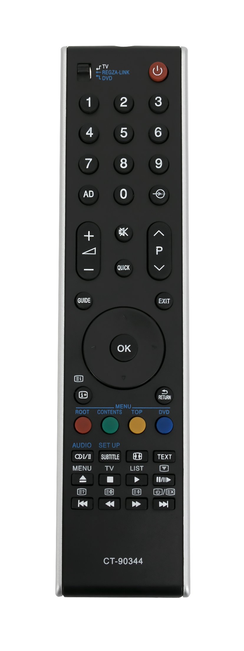 Vinabty CT-90344 CT90344 Replace Remote Control fit for TOSHIBA LED LCE TVs 32MV732 32RV733 32RV733D 32RV733F 75018021 32RV733FC 32RV733G 32RV734 32RV734FC 32RV743 32XV733 32XV733G 37MV732