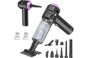 Handheld Vacuum Cleaner, 23000Pa Powerful Cordless Car Vacuum Cleaner, 3 Speed Brushless Motor Mini Hand Held Vacuum with Mul