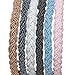 ANBALA Headbands for Women, 6 Pack Fashion Crystal Beaded Headbands Rhinestone Headbands Hair Accessories for Women Hair Hoop Hairbands Headwear