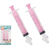 Nasal Irrigation for Baby - Nasal Syringe for Baby - 2PCS Professional Baby Nose Sucker with Cleanable and Reusable Silicone