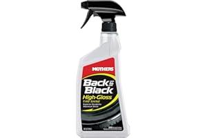 Mothers Back-to-Black High-Gloss Tire Shine, 24 oz. — Maximum Shine, Wet-Look, Long-Lasting Protective Barrier, Superior Durability, Striking Finish, Surface Care Technology (06924)