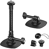 Maectech Flexible Adhesive Mount Compatible for Insta360 Helmet Mount X5 X4 X3 Ace Pro for Go Pro Hero Action Camera Base Kit