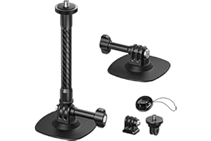 Maectech Flexible Adhesive Mount Compatible for Insta360 Helmet Mount X5 X4 X3 Ace Pro for Go Pro Hero Action Camera Base Kit