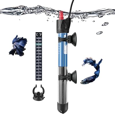 PYPABL 25W Submersible Aquarium Heater 10-30L Glass Safe Temperature 20-34C