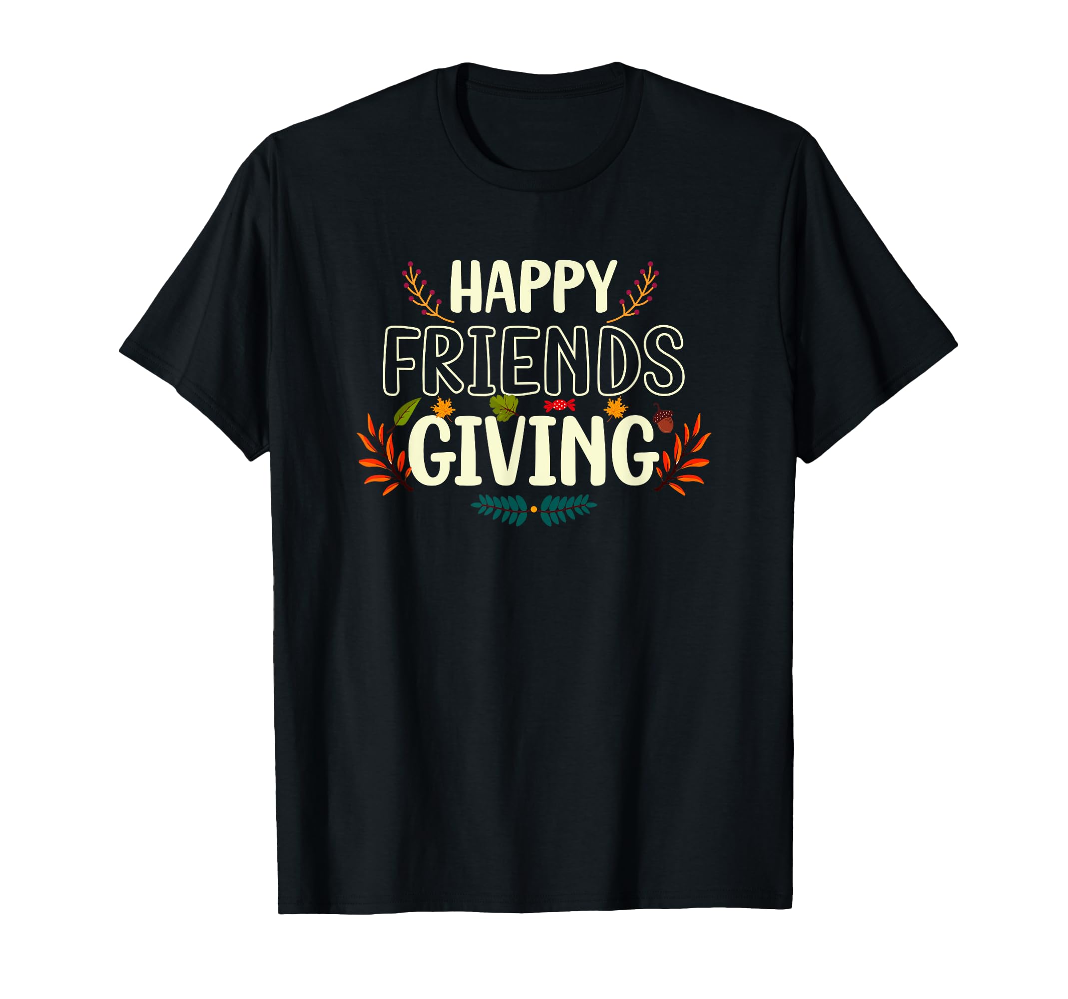 Photo 1 of Happy Friendsgiving Cute Autumn Fall Matching Thanksgiving T-Shirt