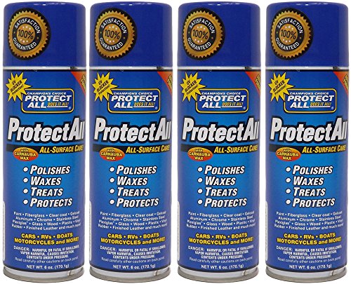 Protect All 62006-04 All Surface Cleaner and Polish Aerosol, 6 fl. oz., 4 Pack