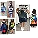 FOR U DESIGNS Cool White Sleepy Dog Animal Soft Cotton Canvas Bookbag Back Pack
