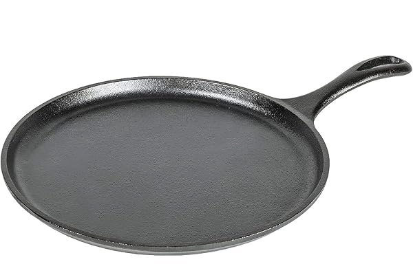 Lodge Cast Iron Griddle, Round, 10.5 Inch