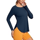 Heathyoga Long Sleeve Workout Tops for Women Sun Shirt UPF 50+ SPF UV Protection Hiking Swim Shirts for Woman Rash Guard