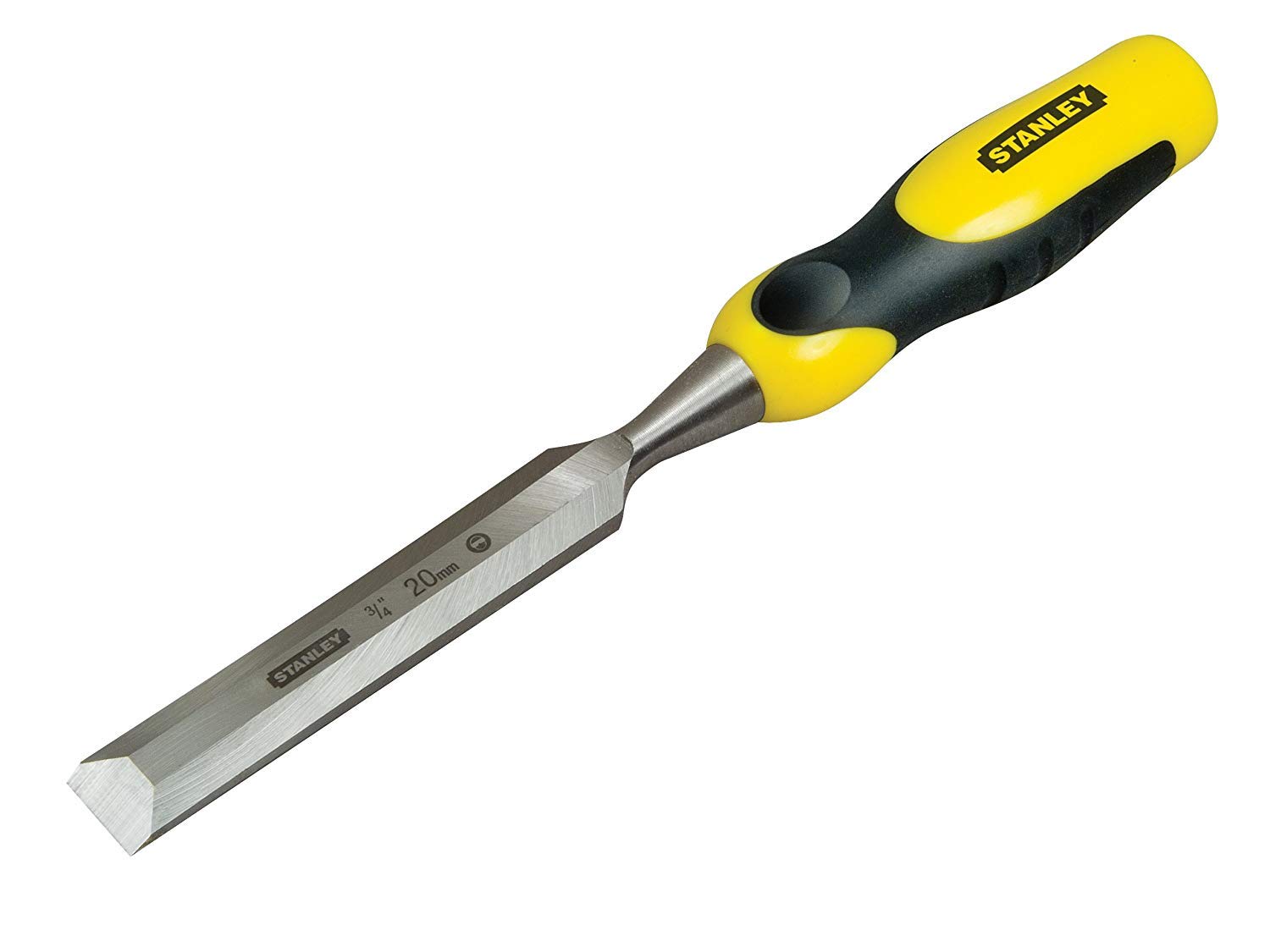 STANLEY 20mm Dynagrip Chisel with Bevel Edge and Strike Cap, 0-16-878