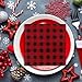 Aneco 80 Pack Red and Black Plaid Papers Napkins Luncheon Napkins for Wedding, Party, Birthday, Dinner, Lunch with 3 Layers, 6.5 by 6.5 Inches