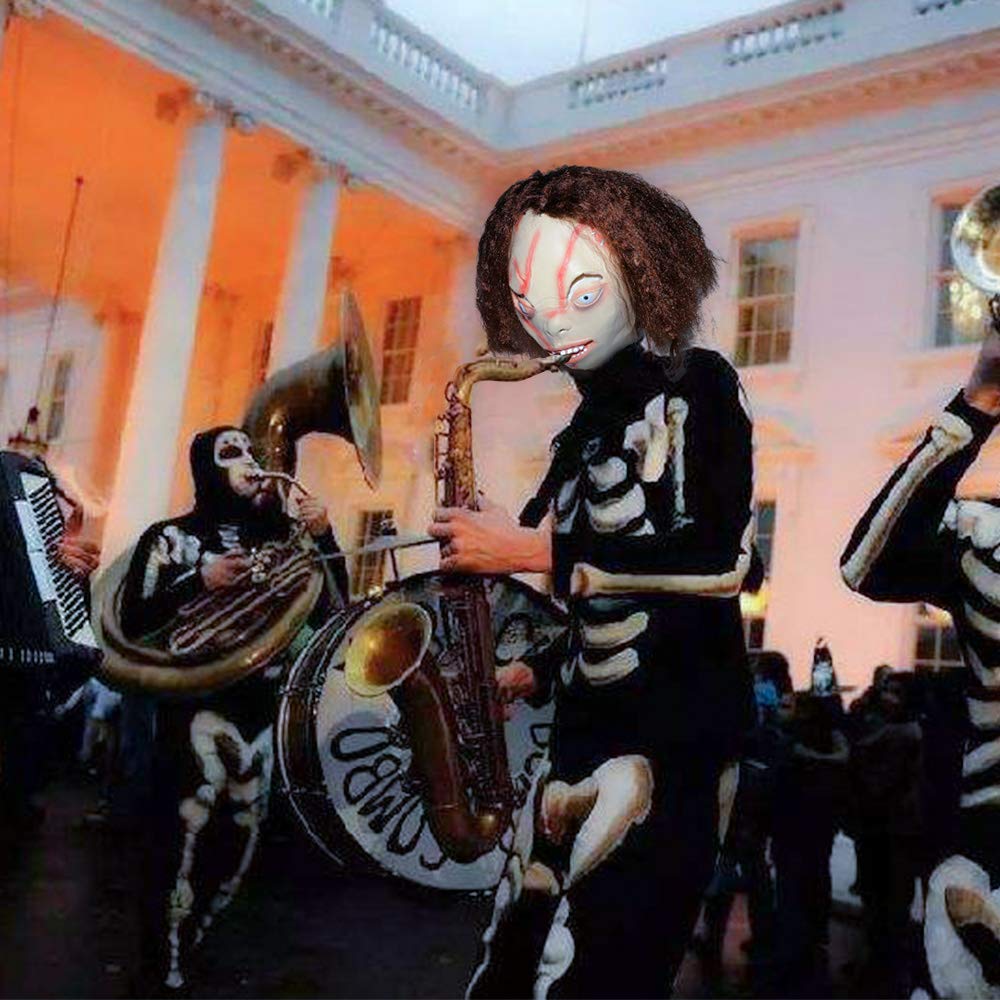 XIAO MO GU Funny Halloween mask Chucky Mask Ghost Baby Mask for Halloween Party Decor Props