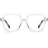 REECKEY Blue Light Glasses for Women, Computer Glasses Women Blue Light Blocking, Oversized Blue Light Filter Glasses, Gaming