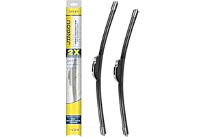JINGOU 26''+19'' Front Windshield Wiper Blades Compatible with 2008-2017 Honda Accord/2010-2015 Toyota Prius OEM QUALITY Premium All-Season Automotive Replacement Wipers (Pack of 2)