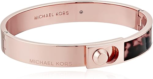 michael kors rose gold logo bracelet