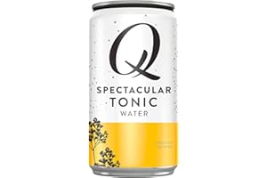 Q Mixers Tonic Water, Premium Cocktail Mixer, 7.5 oz (12 Cans)