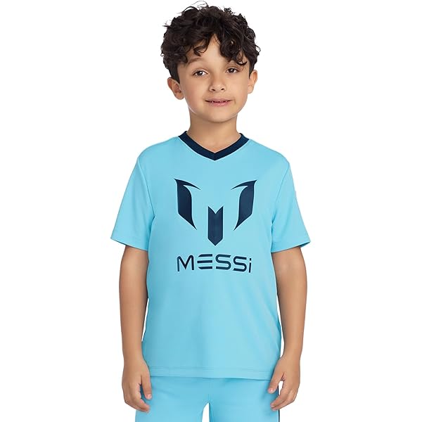 Kids' Messi Jersey Nearby Boys' Messi Short Sleeve Graphic T-Shirt