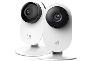 YI 2pc Security Home Camera Baby Monitor, 1080p WiFi Smart Indoor Nanny IP Cam with Night Vision, 2-Way Audio, AI Human Detec