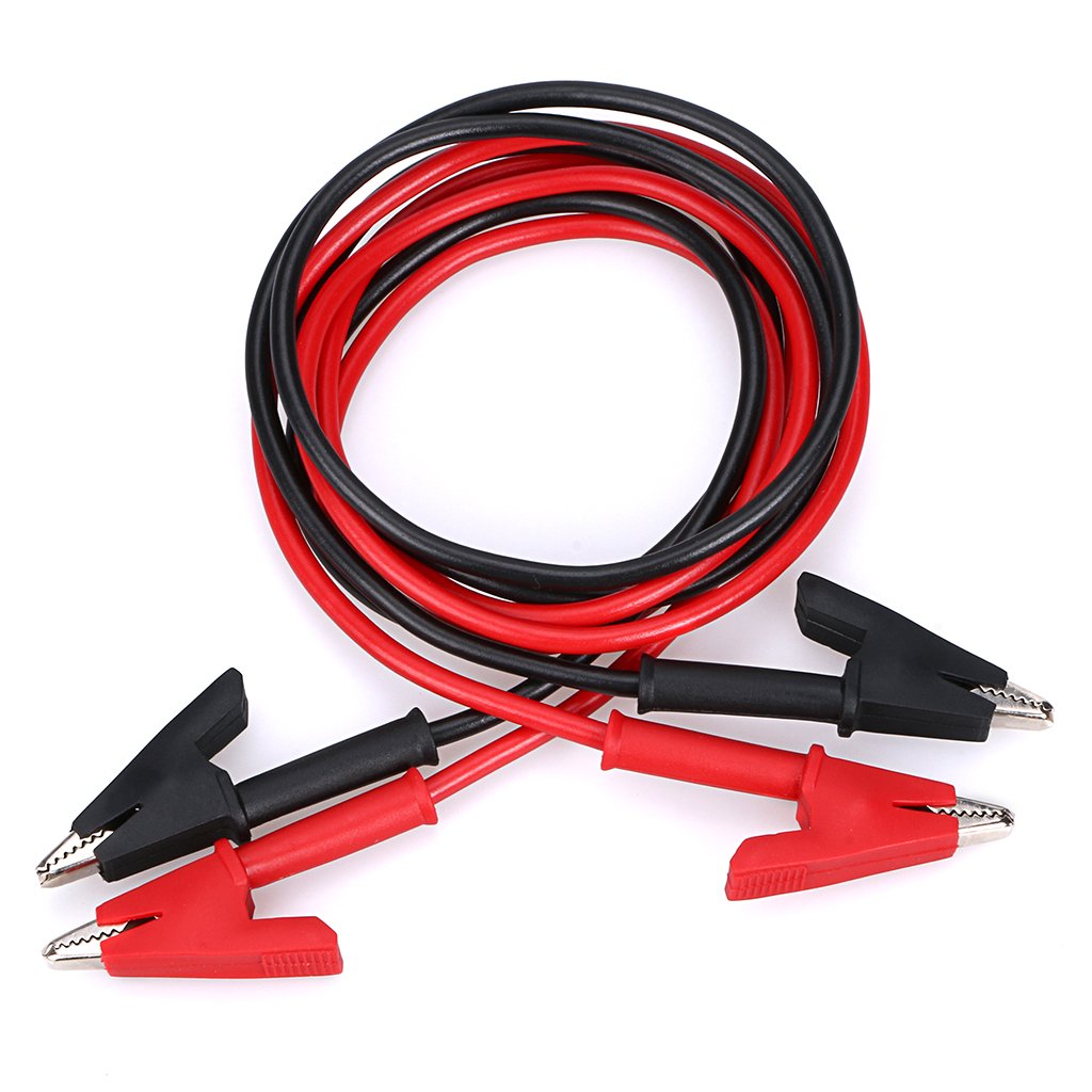 2Pcs 15A Test Leads Alligator Clips to Clip Heavy Duty Silicone Jumper Wires New 606719421541 eBay