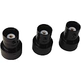 Anteenna TW-BNCJ-SMAP BNC Female to SMA Male Adapter, BNC Jack to SMA Plug Antenna Connector for Ham Radio Handhelds, 3 Pack