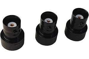 Anteenna TW-BNCJ-SMAP (3 Packs) Adaptor Connector BNC Female to SMA Male is Suit for Ham (144/430MHz) Handheld Antenna BNC Male