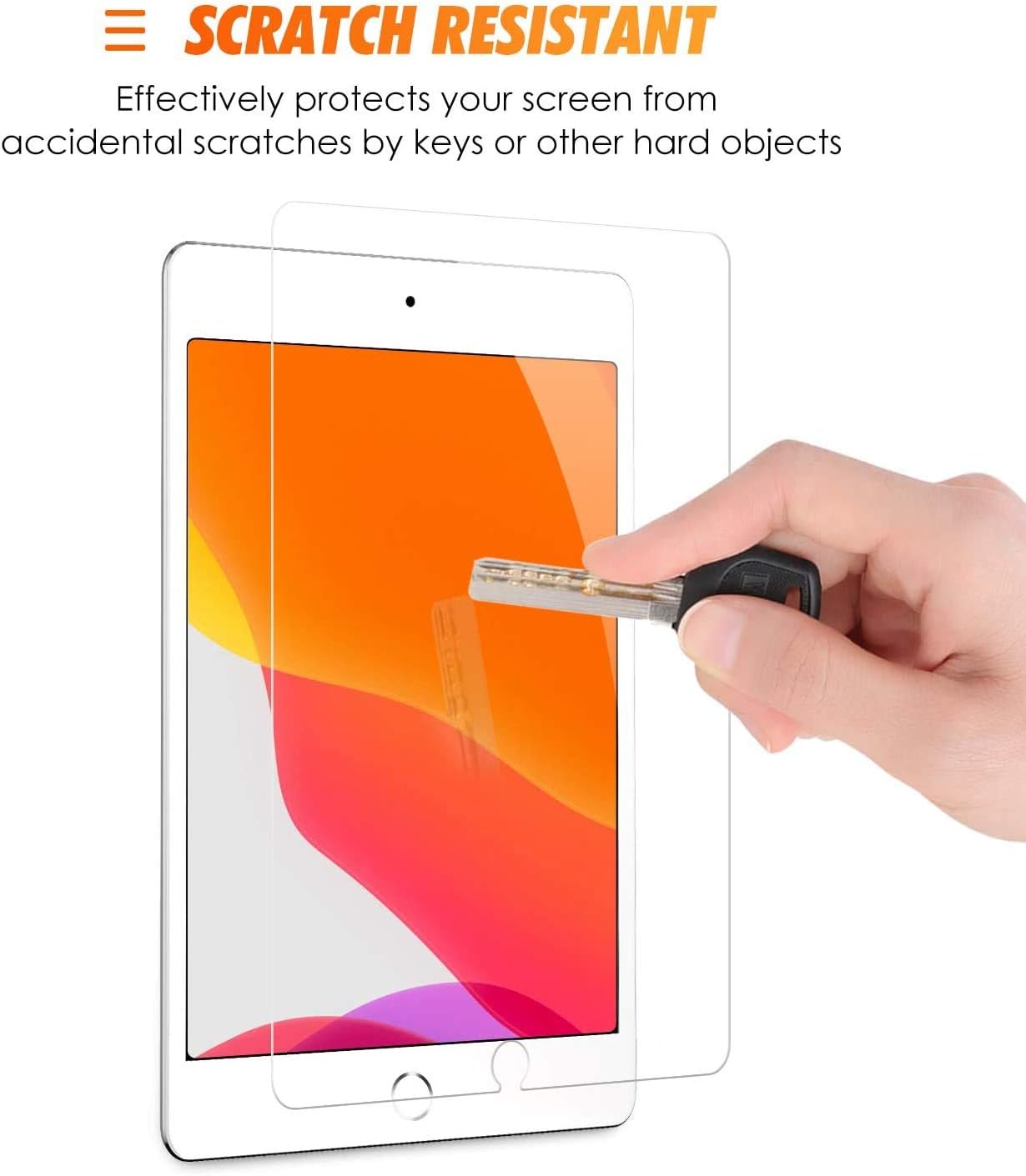 SPARIN [3 Pack] Screen Protector for iPad 8th Generation / iPad 7th Generation (10.2 Inch), Tempered Glass / Apple Pencil Compatible / High Definition: Electronics