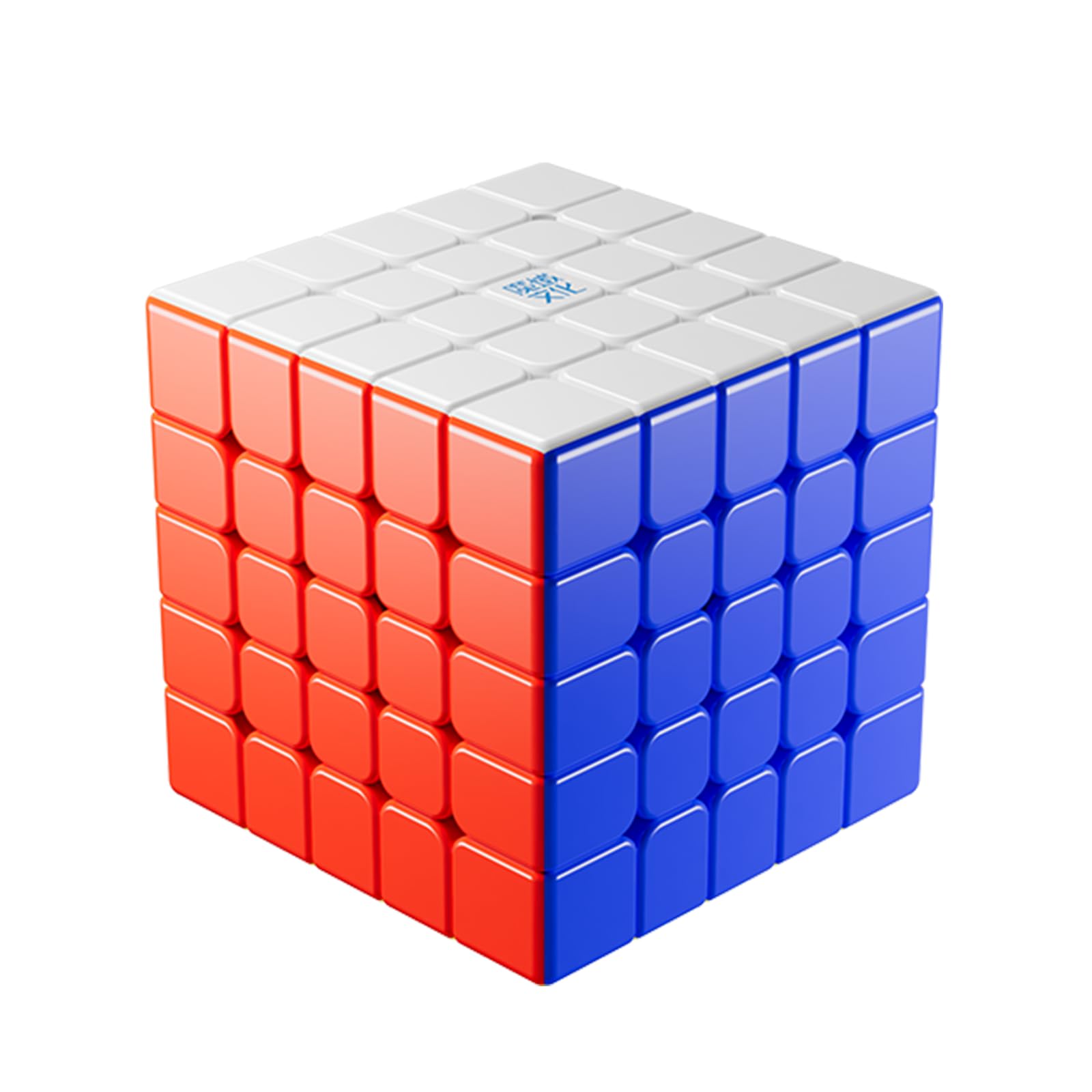 Moyu Aochuang 5x5 Magnetic Mgaic Cube 5x5x5 Speed Puzzle, 5 by 5 Flagship Edition Cube, 96 Magnets, Anti-Stick Design Adjustable Elasticity Stickerless Speedcube (Single-Track version)